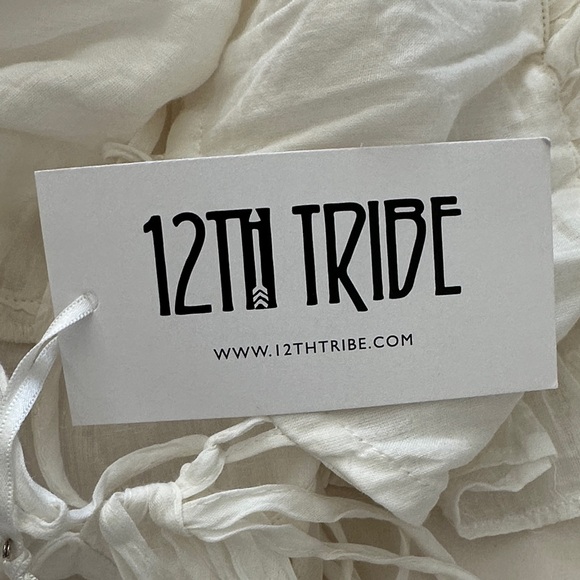12th Tribe White Layered Tank Top - Picture 8 of 8